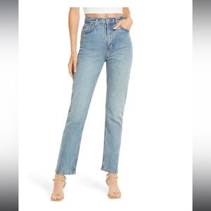 Reformation Jeans | Liza High Waist Straight
Leg Jeans (Kasai)